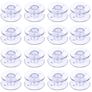 Bobinas Vacías Transparentes, Bobinas de Plástico para Máquina de Coser, Hilos de Coser, Bobinas Vacías, Accesorios de Costura para el Hogar - Product Image 1