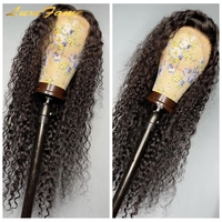 Perruque frontale en dentelle sans colle bouclée 13x6 pour femmes noires perruques brésiliennes frontale en dentelle HD pour femmes perruques de cheveux humains