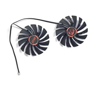 ที่ทำความเย็น GTX1080Ti 4PIN 95มม. สำหรับ <span class=keywords><strong>MSI</strong></span> <span class=keywords><strong>GTX</strong></span> 960 1060 1070 <span class=keywords><strong>1080</strong></span> <span class=keywords><strong>Ti</strong></span> GTX980Ti เกม RX 470 GAMING X พัดลมกราฟิก - Product Image 6