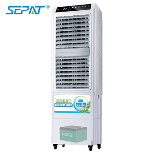 Refroidisseur d'Air Évaporatif Portatif et <span class=keywords><strong>Mobile</strong></span> en Plastique avec Alimentation Solaire, Batterie Rechargeable 230V CA 24V CC pour la Maison - Product Image 2