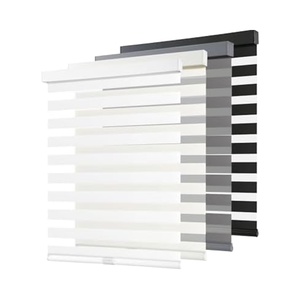 Tende Zebra senza fili bianche doppio <span class=keywords><strong>rullo</strong></span> doppio strato tende per finestre giorno e notte facile installazione tende porta - Product Image 1