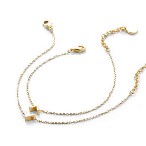 Braccialetto di charm icona 925 in argento sterling alti e bassi - Product Image 1