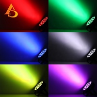 Éclairage de scène AICPOSE Rgbwa Uv 24x18w, projecteur LED plat, contrôle DMX