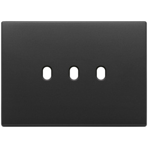 Plaque murale vintage gris anthracite 3 modules, longueur 12,5 cm, largeur 9,5 cm, hauteur 1,4 cm - Product Image 1