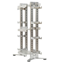 Support de Rangement Pliable en Acier Inoxydable pour Haltères et Kettlebells, Multifonctionnel et Réglable, Accessoire de Fitness Unisexe