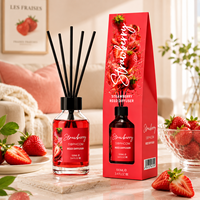 Ensemble diffuseur de parfum de luxe pour la maison, diffuseur d'arômes, huile essentielle, bouteille en verre, désodorisant longue durée, coffret cadeau OEM ODM