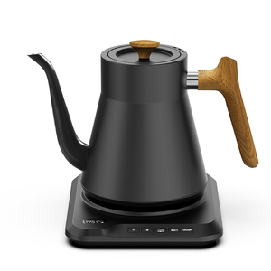 Gooseneck <b>Kettle</b> Black Variable Temperature Teapot Kitchen Wooden Handle Elektrik Coffee Tea <b>Kettle</b> With Lcd Gooseneck - Product Image 4