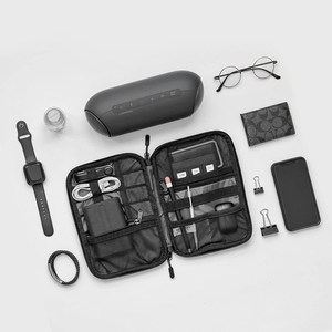 Large Electronics Travel Organizer Case, Tech Accessories Cord Storage Bag for <b>Phone</b>, Power Bank, SD Card, <b>Cables</b> - Product Image 4