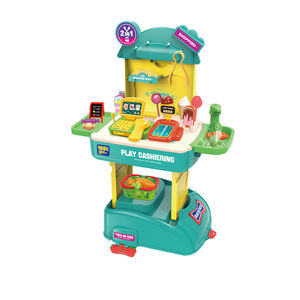 Jeu de rôle préscolaire, maison de jeu éducative, bureau médical, sac de médecin, série de jouets de supermarché, bonbons, maquillage - Product Image 3