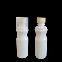 Bouteille d'huile à chaussures 100 ml avec tête éponge et applicateur brosse vide – Flacon de cirage pour chaussures