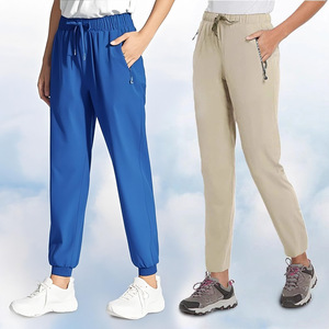 <span class=keywords><strong>Pantaloni</strong></span> Estivi Leggeri Casual Elasticizzati Plus-Size in Seta Ghiaccio per Uomo e <span class=keywords><strong>Donna</strong></span>, Alta Elasticità, Stile Europeo-Americano - Product Image 1