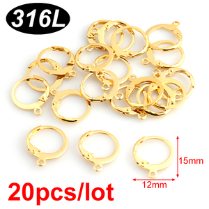 Crochet d'Oreille Hypoallergénique en Acier Inoxydable 316 pour la Fabrication de <span class=keywords><strong>Bijoux</strong></span>, Matériel de Boucles d'Oreilles Françaises Huggies en Gros - Product Image 6