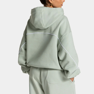 <span class=keywords><strong>Sudadera</strong></span> con <span class=keywords><strong>Capucha</strong></span> Extra Grande para Mujer, <span class=keywords><strong>Sudadera</strong></span> con <span class=keywords><strong>Capucha</strong></span> de Manga Larga Personalizada con Ribete en Contraste, <span class=keywords><strong>Sudadera</strong></span> con <span class=keywords><strong>Capucha</strong></span> - Product Image 2