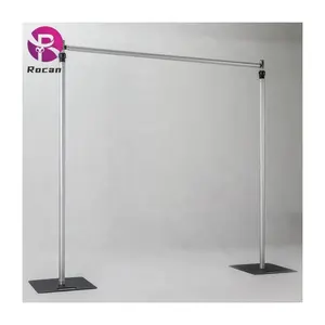 10ft Flower Wall Stand Backdrop Pipe and Drape kits Accessories Cross bar Upright Adjustable Aluminum Pole Pipe