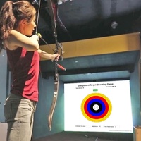 Juego de Simulación de Tiro con Arco en Interiores, Entrenamiento de Tiro al Blanco, Tiro con Arco de Precisión, Pared de Proyección Táctil Interactiva WEDIDIT FT8