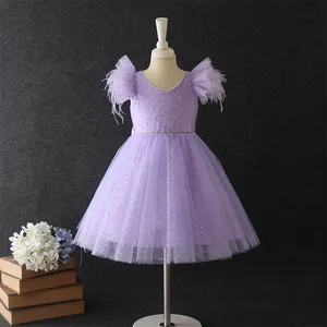 wholesale clothes children short sleeves boutique dress turkey istanbul birthday evening party dress