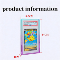 Étui de protection souple semi-transparent en TPU + PC à paillettes dégradées, anti-rayures, antichoc, facile à enfiler pour cartes gradées BGS