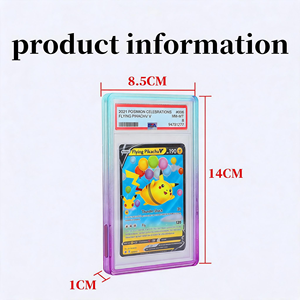Gradient <b>Glitter</b> TPU Silicone Card Sleeve Fit PSA BGS Graded Slab Protector For Sports Trading Cards - Product Image 2