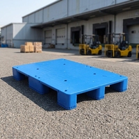 NEXARA - Palette logistique robuste à surface plane, neuve, en matériau 1208, 10,5 kg, avec trois roulettes