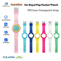 3 O'cock Crown Transparentes Gehäuse Silikonarmband für Swatch AP Royal Pop Uhrenzubehör Correa Armbanduhrenband