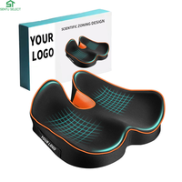 Coussin de siège de voiture personnalisé pour le coccyx, orthopédique, confortable, en mousse à mémoire de forme, ergonomique, soulageant la pression et la douleur
