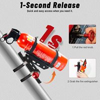 Nouveau support d'extincteur, installation facile, fixation rapide, compatible avec Jeep Wrangler JT TJ JL JKU UTV Polaris RZR Ranger