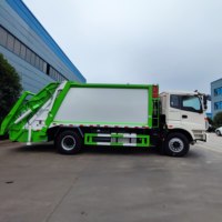 Chargeuse arrière, collecte des déchets, camions compacteurs d'ordures d'assainissement municipal, camion à compression, camion à ordures de compactage de 10 cubes