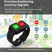 Montre connectée 4G S9 pour personnes âgées, alerte d'urgence SOS, appel vidéo, suivi historique, clôture électronique, surveillance de la santé des seniors