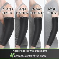 Manchon de compression anti-coupure pour coude, personnalisé, pour hommes et femmes, idéal pour le cyclisme et le tennis, offrant un confort et une couverture complète du bras.
