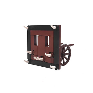 Mô hình cảnh chiến đấu quân sự đặt khối xây dựng bằng nhựa đồ chơi tự làm moc bắn cung đào tạo mặt đất Thời Trung Cổ vũ khí in - Product Image 5