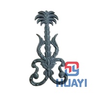 Médaillons décoratifs en forme de feuille de fleur, pièces architecturales en fer forgé moulé avec moule 3D pour accessoires de portail, clôture et garde-corps