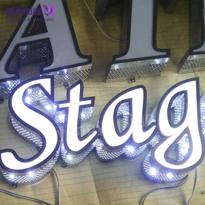 Nhà sản xuất của đồng thau kim loại Acrylic phòng số dấu hiệu dẫn dải ánh sáng cho đám cưới nhà khách sạn Thanh trung tâm công ty bệnh viện - Product Image 1