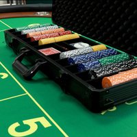 Jetons de poker de casino en ABS durables à bas prix à motifs personnalisés Accessoires de table de roulette Jetons de jeu jetons de poker en plastique coloré