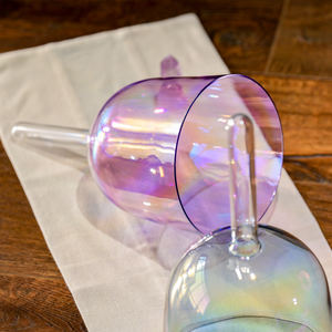 ÉXITO Crystal Soul Cuenco <span class=keywords><strong>de</strong></span> cristal <span class=keywords><strong>de</strong></span> cuarzo <span class=keywords><strong>de</strong></span> mano 432Hz Luz cósmica Sonido Curación Alquimia Mango Cuenco para cantar - Product Image 2