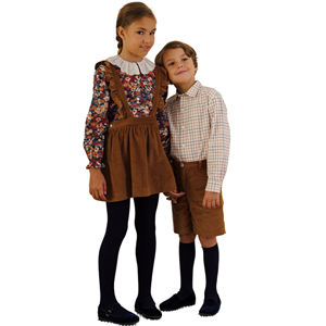 Blouses et chemises pour enfants à imprimé floral personnalisé Short en velours côtelé assorti pour garçons Conceptions de pulls parfaites pour les enfants - Product Image 1