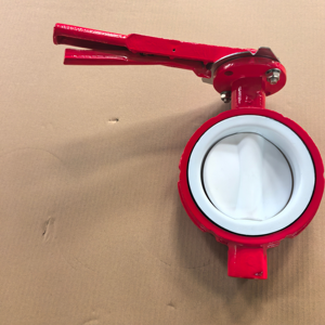 SS304วาล์วผีเสื้อแบบเกลียวติดมือ/316 PTFE/EPDM เรียงรายไปด้วยการกัดกร่อนไม่มีการรั่วไหล - Product Image 2