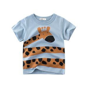 Nouveau T-<span class=keywords><strong>shirt</strong></span> d'été 2026 pour garçons, en coton, à manches courtes, motif animalier de dessin animé, T-<span class=keywords><strong>shirt</strong></span> décontracté et mignon pour <span class=keywords><strong>enfant</strong></span> - Product Image 4