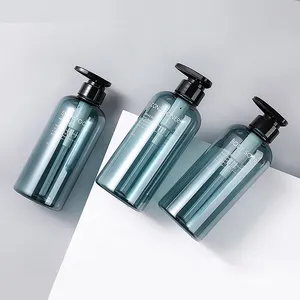 Nuevo diseño OEM impresión 150ml 200ml 300ml botella de PET de aceite de esencia transparente vacía de plástico con tapón de rosca de aluminio