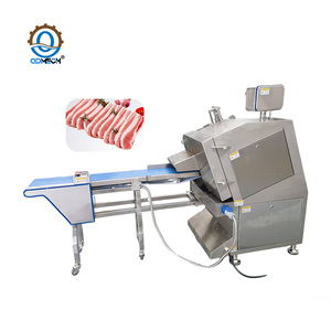 เครื่องหั่นเนื้อสดแบบสายพานลำเลียงอัตโนมัติประสิทธิภาพสูง HN QDMECH สำหรับโรงงานแปรรูปไส้กรอก แฮม และเนื้อส่วนท้อง - Product Image 2