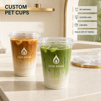 Gobelet à smoothie réutilisable multicolore en plastique épaissi avec couvercle et paille, personnalisable avec logo, pour milkshake, bubble tea, café et magasins