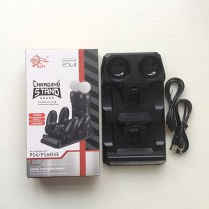 <span class=keywords><strong>Ps4</strong></span> 무선 컨트롤러 Ps 이동 고속 충전기베이스 용 4 In 1 스탠드 이중 충전 독 스테이션 - Product Image 5