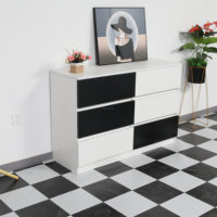 Meubles de chambre à coucher modernes Offre Spéciale populaires couleur blanche rangement 6 tiroirs commode à tiroirs pour armoire de chambre à coucher