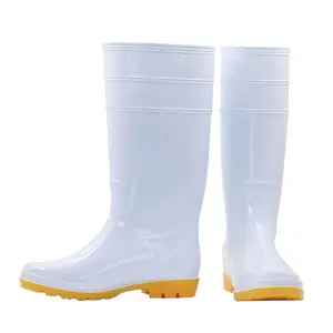ราคาถูกพีวีซีฝนรองเท้าความปลอดภัยรองเท้ากันน้ำสำหรับการทำงาน PVCpvc รองเท้าโรงงานขายส่ง