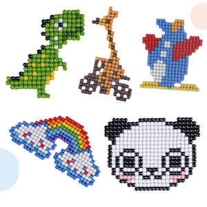 Vente en gros de toiles d'animaux <span class=keywords><strong>diamant</strong></span>és pour enfants, peintures murales modernes en résine peintes à la main, peintures par numéro pour enfants - Product Image 3