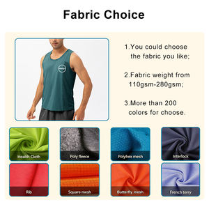 Débardeur de course pour hommes à séchage rapide, sans coutures, personnalisé par sublimation, pour fitness, sport, marathon, course, dos nageur - Product Image 2