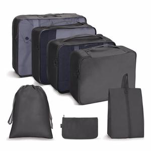 High Quality Lightweight Compression Oxford Storage Luggage Luxury Travel Packing <b>Cubes</b> with Zippers Custom Logo Wholesale - Product Image 3