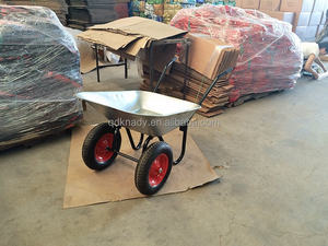 इस्पात निर्माण डबल व्हीलबैरो 130 किलोग्राम भार क्षमता के साथ स्टील निर्माण डबल व्हीलबैरो - Product Image 5