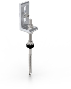 Support de toit photovoltaïque système de montage solaire pince de pieds en L personnalisée avec boulon de suspension pour montage sur toit de panneau solaire 80mm - Product Image 2