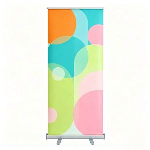 Expositor de Banner Portátil Retráctil y Ajustable de Aluminio Personalizado, para Publicidad, Eventos y Promociones, Hecho en Jiangsu - Product Image 1
