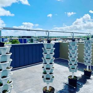 Systèmes d'agriculture verticale : Pots à fraises empilables utilisables avec des plantes à fleurs/vertes, pour culture hydroponique et en terre – CLASSIQUE (Ne prend pas en charge la culture en sol) - Product Image 3